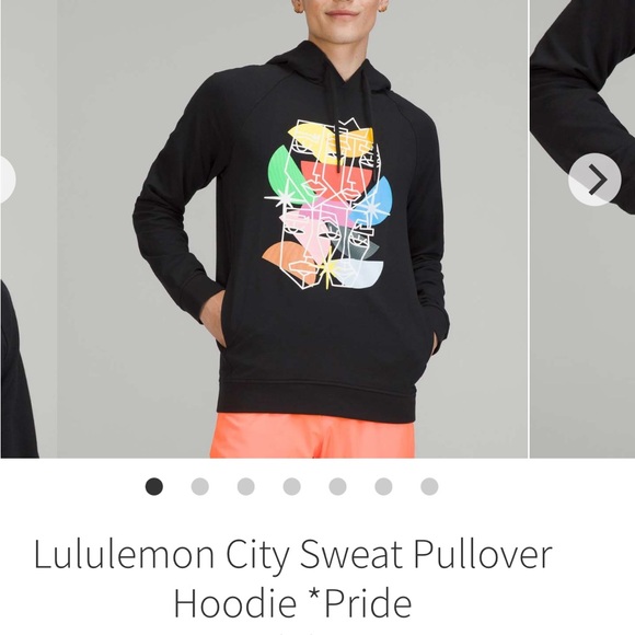 Lululemon City Sweat Pullover Hoodie *Pride Size M Black $138 - Picture 2 of 6